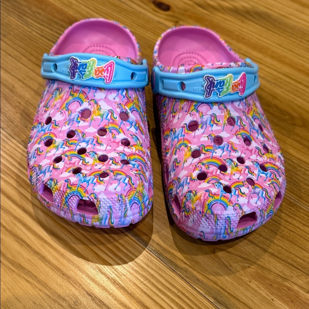 Kids Colorful Unicorn Lisa Frank Size 5 CROCS